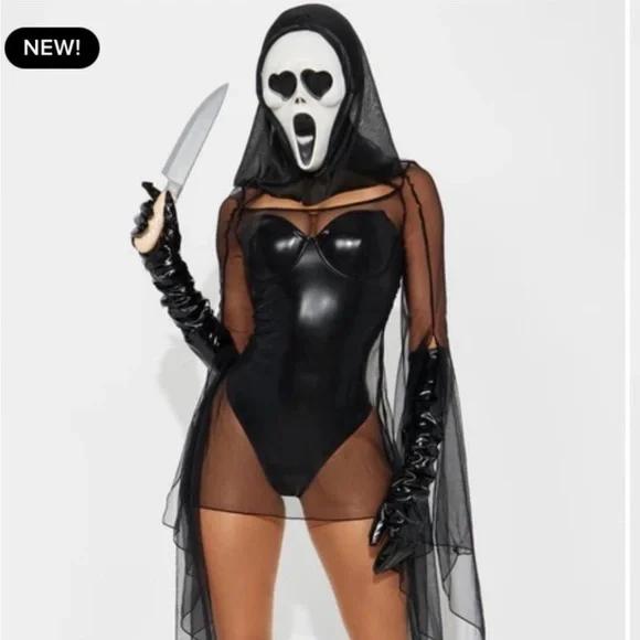 Scream 🔥 ghostface costume cosplay Halloween Fashion Nova sexy - Picture 1 of 5